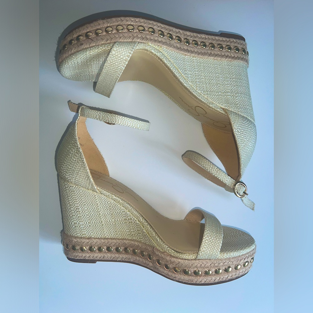 Jessica Simpson Hymee Wedge Sandals Size 8.5